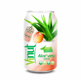 Cans Fresh Aloe vera drink with Peach Juice 330ml (Pack of 24)